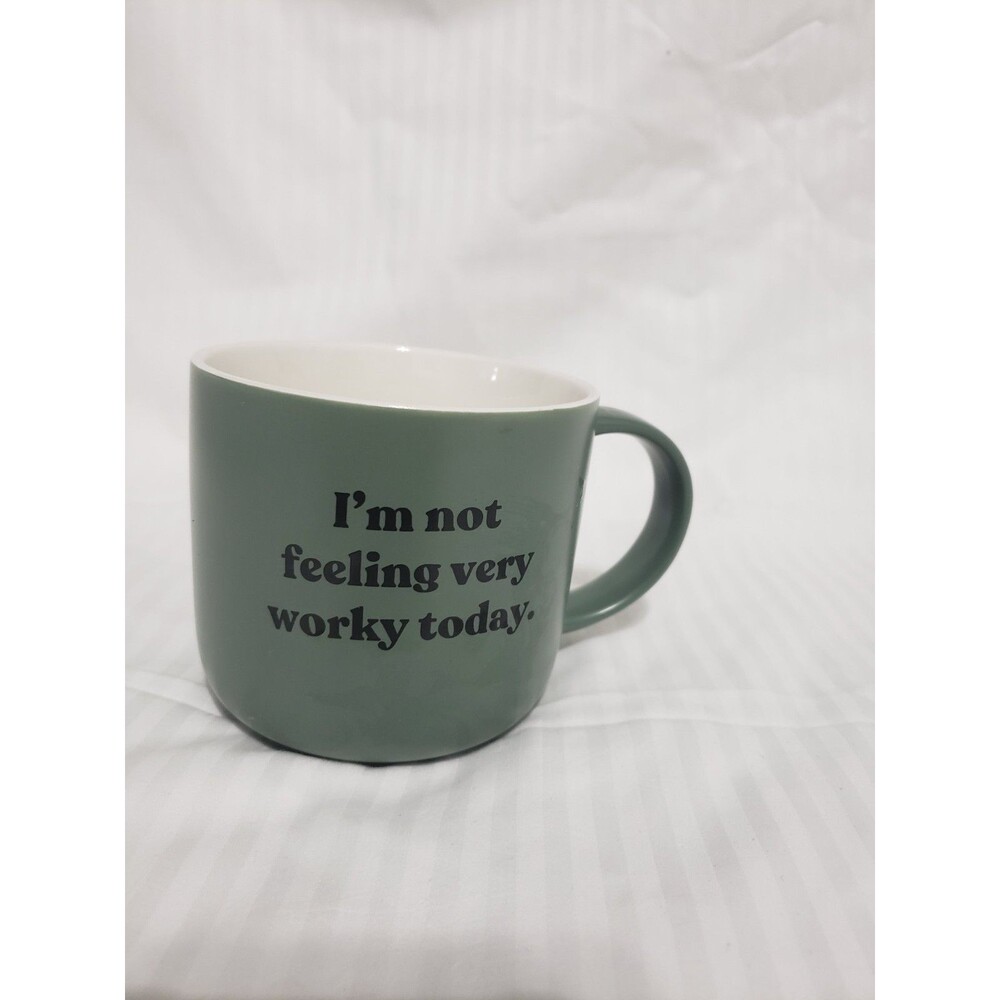 "I'M NOT FEELING VERY WORKY TODAY" By Opalhouse Ceramic 14 Oz Coffee Mug